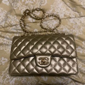 Gold crossbody purse